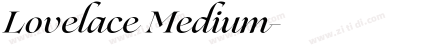 Lovelace Medium字体转换